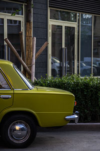 Vintage car on street