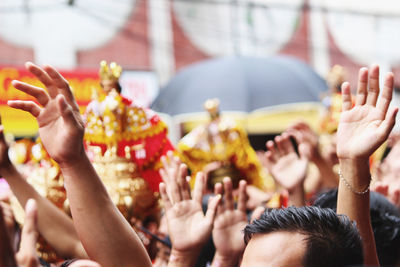 Crowd during traditional festival