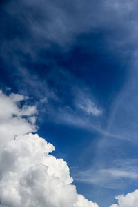 Low angle view of clouds in sky