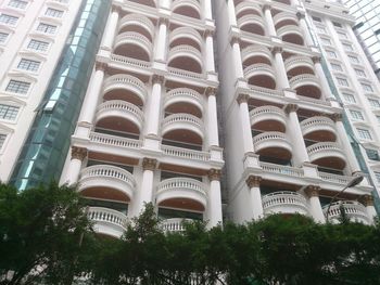 Low angle view of buildings in city