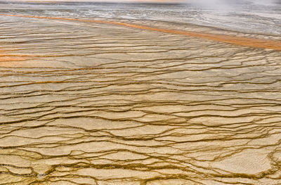 High angle view of beach