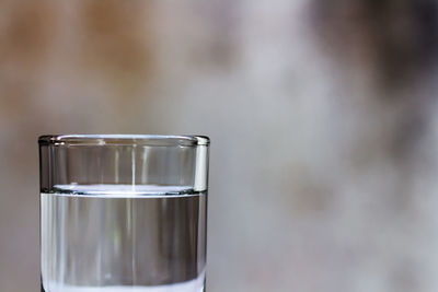 Close-up of water in glass