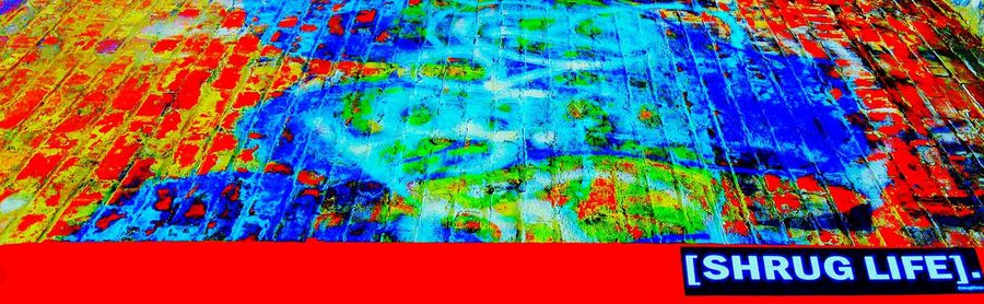 Close-up of multi colored wall