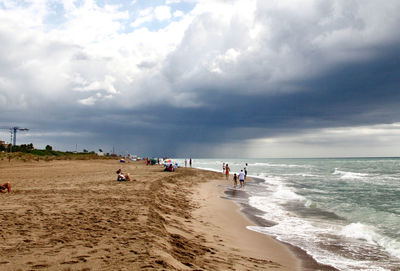 Group of people on beach