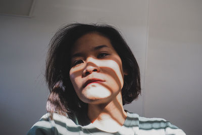 Portrait of a beautiful woman at home