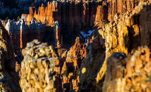 Scenic view of rock formations