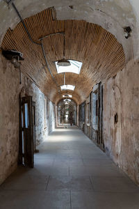 Interior of abandoned building