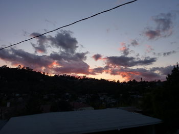 Scenic view of landscape at sunset