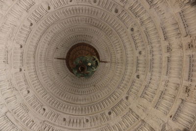 Directly below shot of ornate ceiling