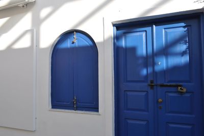 Close-up of closed door