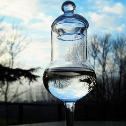 Close-up of water against sky