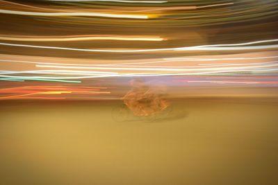 Blurred motion of light trails