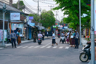 People on city street