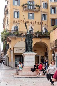 Statue in town square