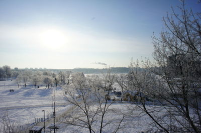 Snow covered landscape