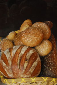 Close-up of breakfast on table