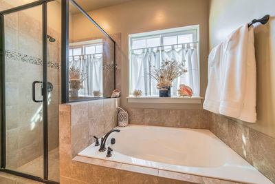 Interior of bathroom at home