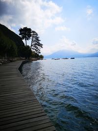 Scenic view of sea against sky