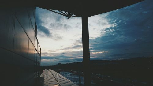 Road against cloudy sky