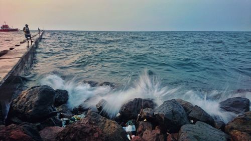 Scenic view of sea against sky