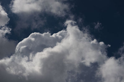 Low angle view of clouds in sky