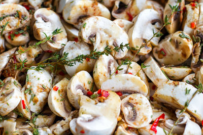 Close-up of seafood in plate