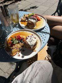 Midsection of woman holding food