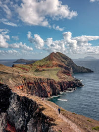 Road to ponta do furado. madeira island, portugal.