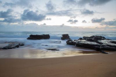 Scenic view of sea against sky