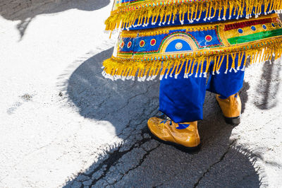 Feets of a beautiful carnival queen in the yearly carnival in hammarkullen, sweden