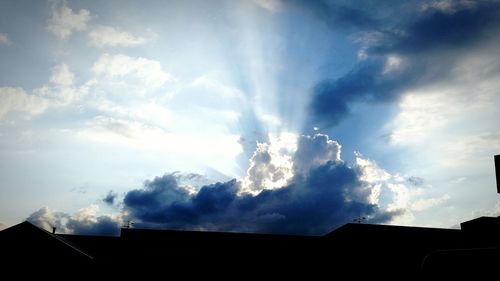 Low angle view of cloudy sky