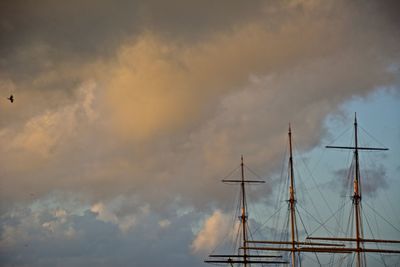 Low angle view of cloudy sky