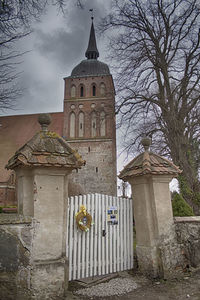 Low angle view of church