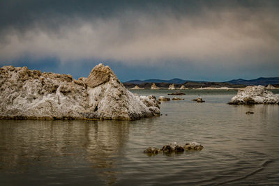 View of sea and rocks