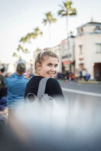 Young woman smiling