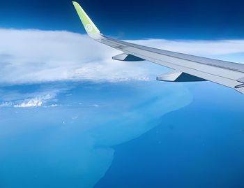 Aerial view of clouds in sky