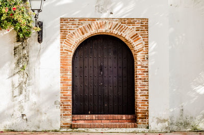 Entrance of building