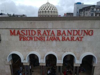 Group of people in front of building