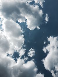 Low angle view of cloudy sky