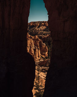 Rock formations at cave