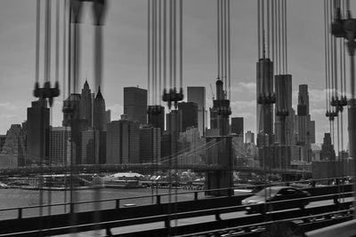 View of skyscrapers in city