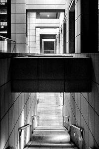 View of stairs in front of building