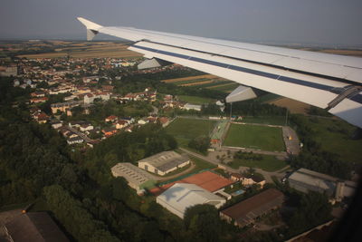 Aerial view of residential district