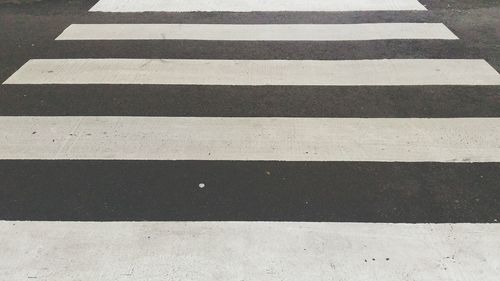 Full frame shot of zebra crossing