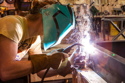 Man working in factory