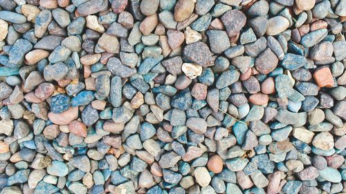 Full frame shot of pebbles