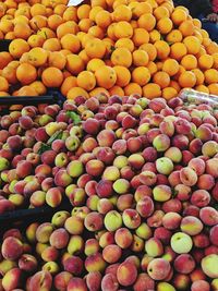 Full frame shot of fruits for sale at market stall