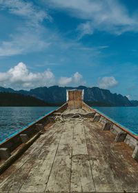 Pier over sea against sky