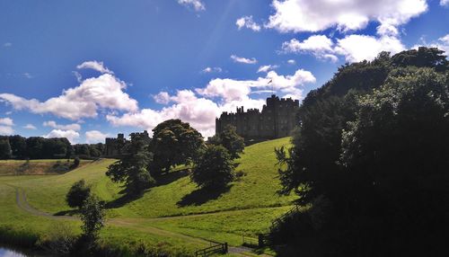 Panoramic shot of landscape against sky