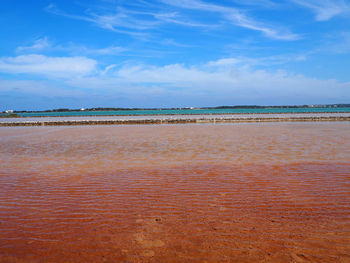 Scenic view of seascape against sky